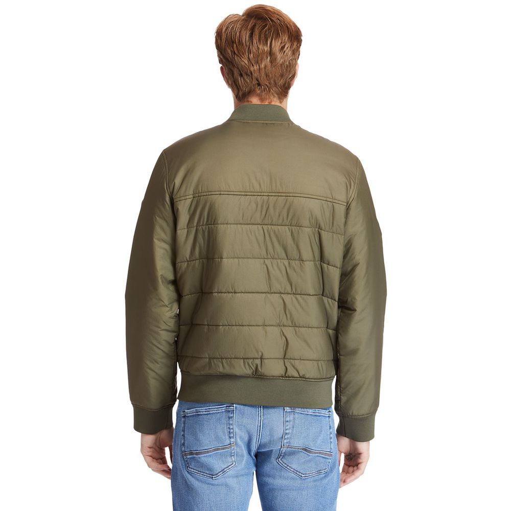 Chaquetas Timberland Argentina Hombre - Foss Mountain Reversible Lightweight - Verde Oliva - RQOVNH-